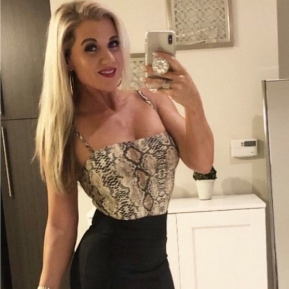 Black bodysuit animal print NWT - Picture 6 of 12